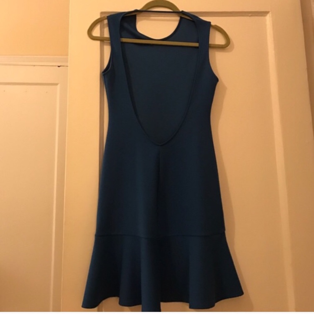 Halter dress coral blue.